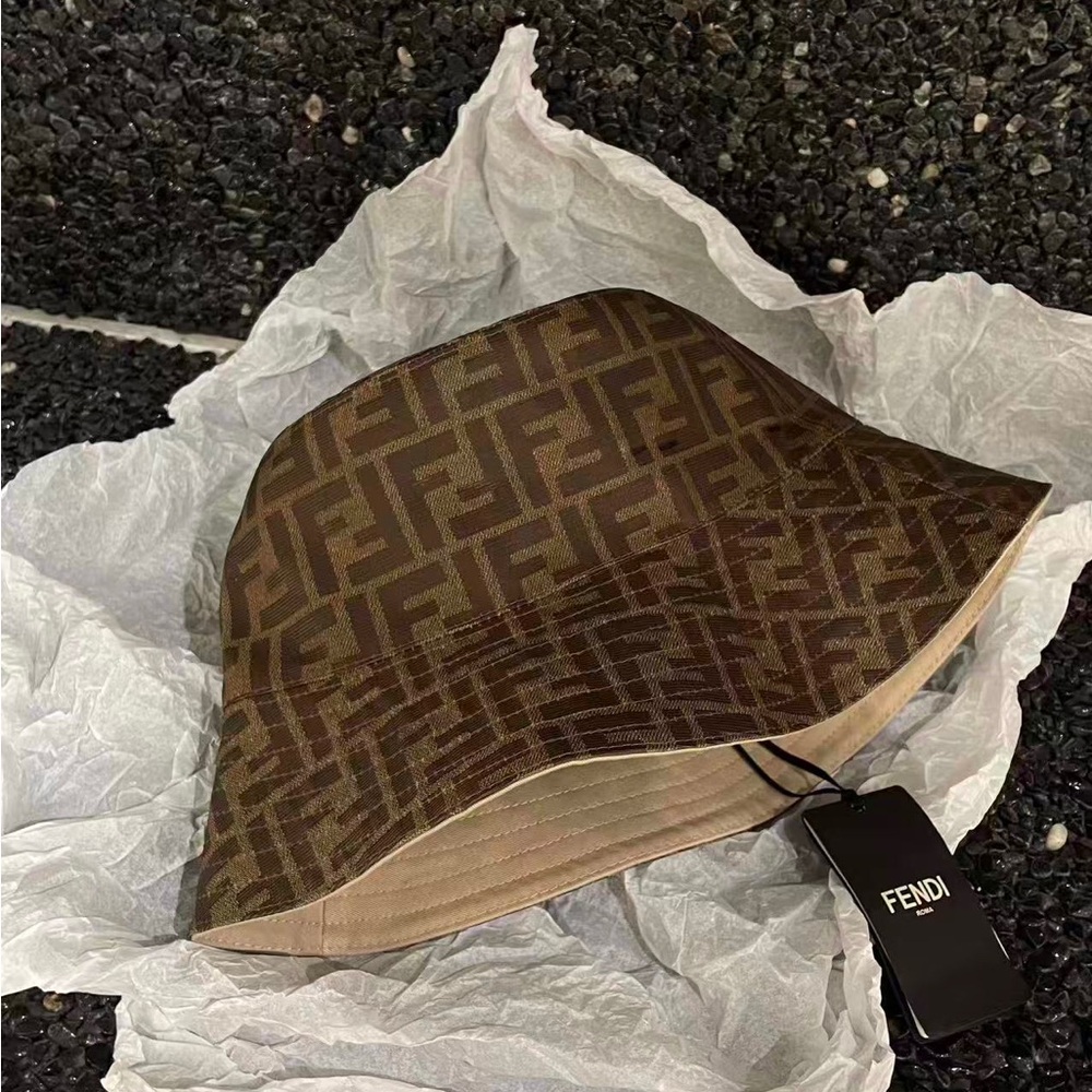 Fendi Monogram Brown Bucket Hat - image 3